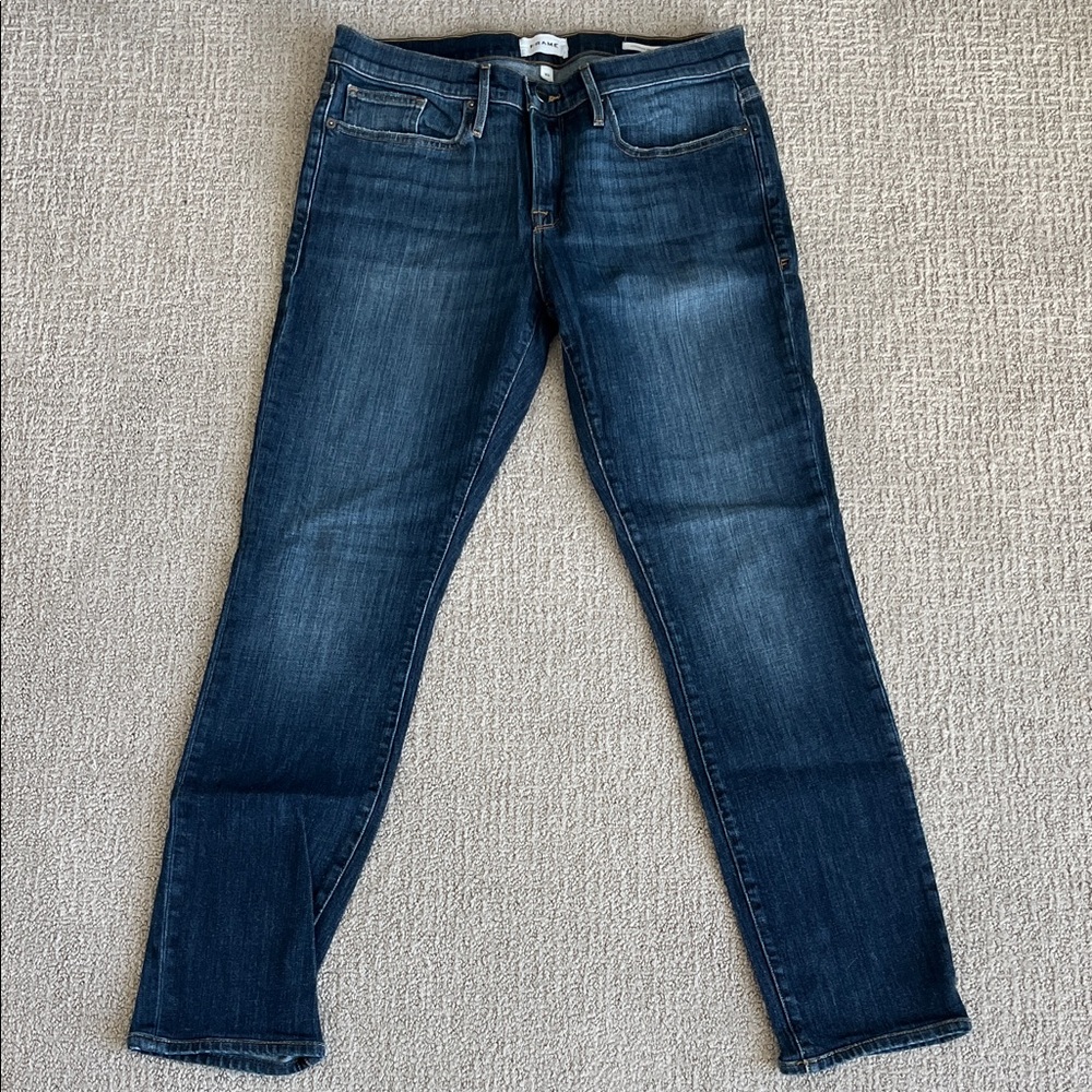 Frame Denim Dark Blue Skinny Jeans